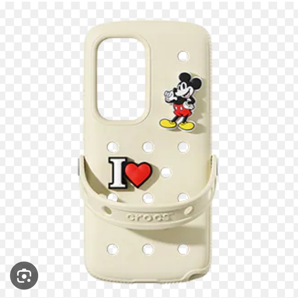 CROCS Cream Mickey Mouse Samsung S25 Plus Phone Case
